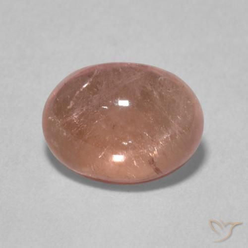 1.43ct 天然 サーモンピンク トルマリン, 楕円形, 透明