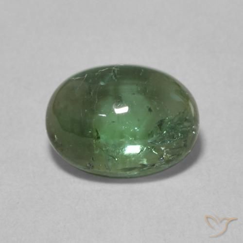1.49ct 天然 ディープグリーン トルマリン, 楕円形, 透明