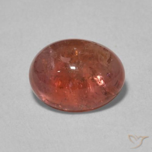 1.50ct 天然 赤みがかったオレンジ トルマリン, 楕円形, 透明