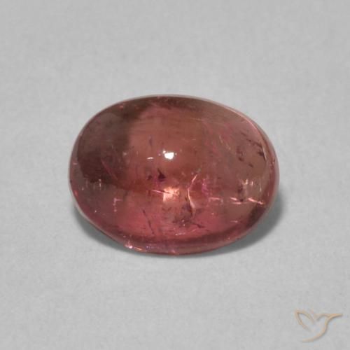 1.21ct 天然 オレンジピンク トルマリン, 楕円形, 透明