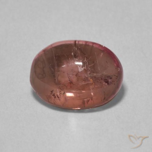1.17ct 天然 ミディアムピンク トルマリン, 楕円形, 透明