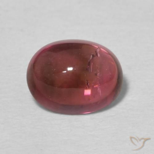 0.89ct 天然 ディープピンク トルマリン, 楕円形, 透明