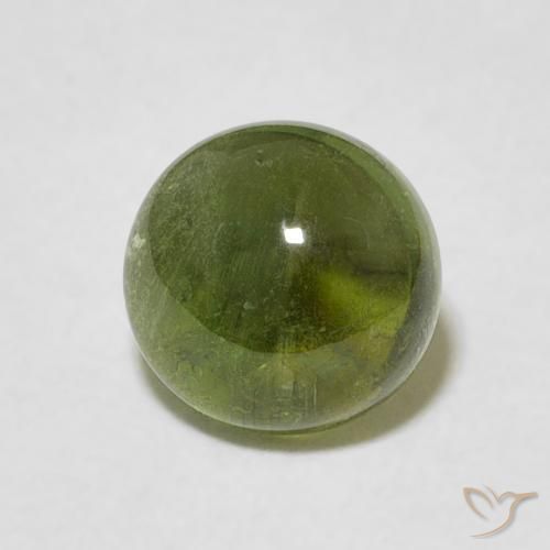 1.61ct 天然 ミディアムグリーン トルマリン, ラウンド, 透明