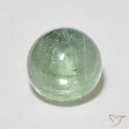 2.06ct 天然 非常に薄い黄緑 トルマリン, ラウンド, 透明