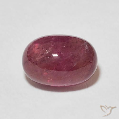 2.61ct 天然 ミディアムレッド トルマリン, 楕円形, 透明