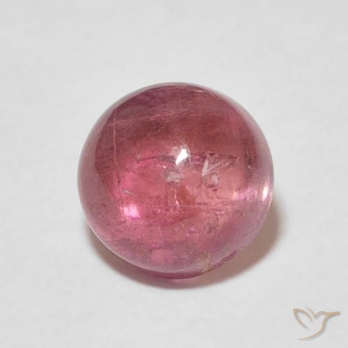 1.72ct 天然 濃いオレンジピンク トルマリン, ラウンド, 透明
