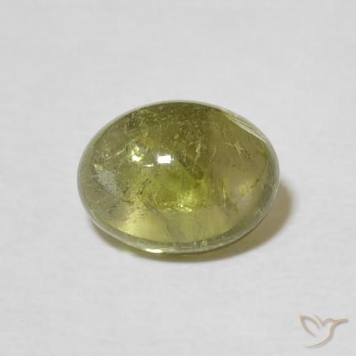 1.70ct 天然 黄みがかったグリーン トルマリン, 楕円形, 透明