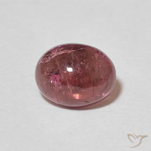 1.39ct 天然 Light Merlot Red トルマリン, 楕円形, 透明