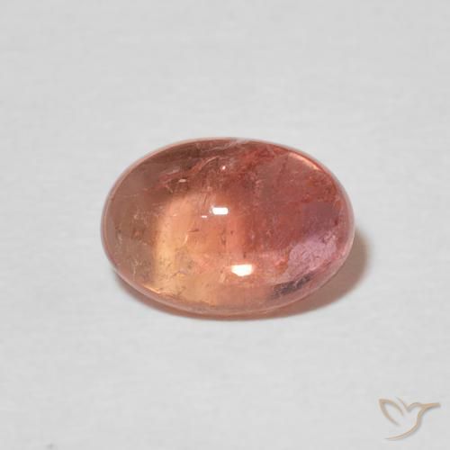 1.26ct 天然 ラズベリーピンク トルマリン, 楕円形, 透明
