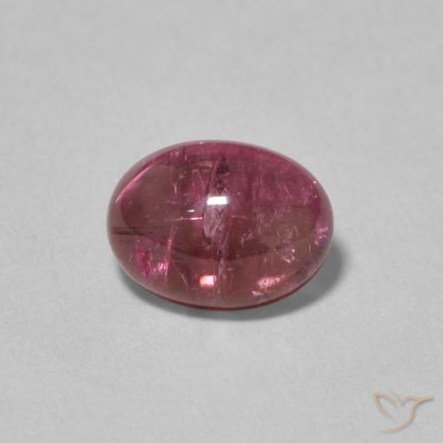 1.67ct 天然 パープルレッド トルマリン, 楕円形, 透明