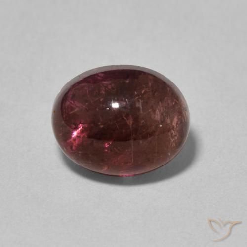 3.01ct 天然 ワインレッド トルマリン, 楕円形, 透明