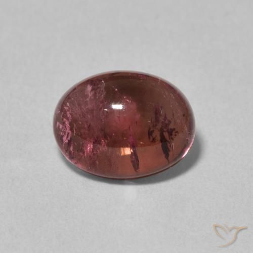 2.19ct 天然 濃いレッドワイン トルマリン, 楕円形, 透明