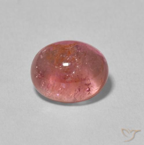 2.39ct 天然 ラズベリーピンク トルマリン, 楕円形, 透明