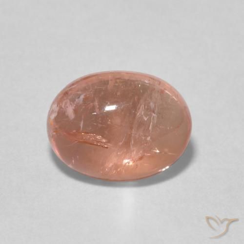 1.59ct 天然 グレープフルーツピンク トルマリン, 楕円形, 透明
