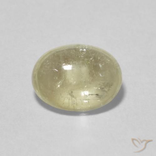 1.62ct 天然 薄いイエロー トルマリン, 楕円形, 透明