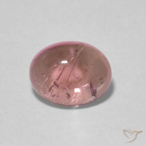 1.44ct 天然 ミディアムピンク トルマリン, 楕円形, 透明