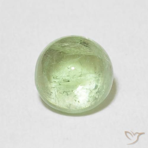 1.29ct 天然 非常に薄いセージグリーン トルマリン, ラウンド, 透明