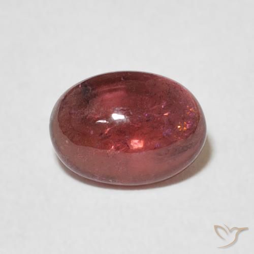 1.35ct 天然 ダークパープル トルマリン, 楕円形, 透明