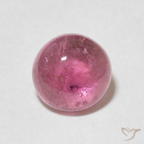 1.25ct 天然 ミディアムパープル トルマリン, ラウンド, 透明