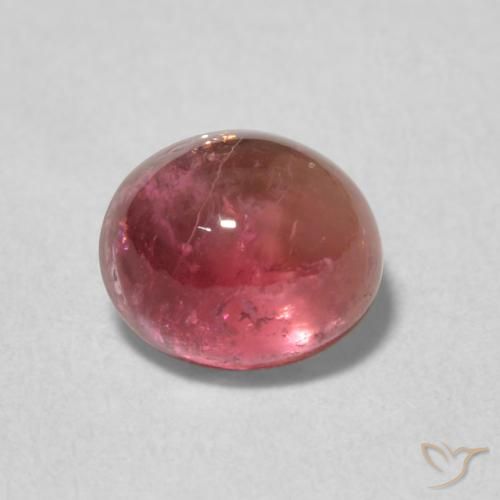 1.24ct 天然 ローズウッドピンク トルマリン, 楕円形, 透明