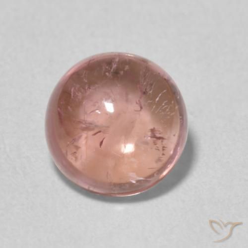 1.52ct 天然 薄いホットピンク トルマリン, ラウンド, 透明