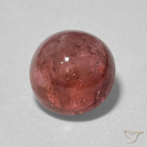 1.64ct 天然 オレンジがかったピンク トルマリン, ラウンド, 透明