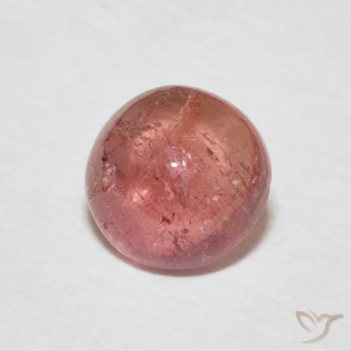 1.00ct 天然 ミディアムピンク トルマリン, ラウンド, 透明