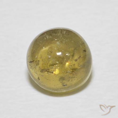 1.17ct 天然 ゴールドイエロー トルマリン, ラウンド, 透明