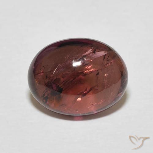 2.95ct 天然 Medium Dark-Red トルマリン, 楕円形, 透明