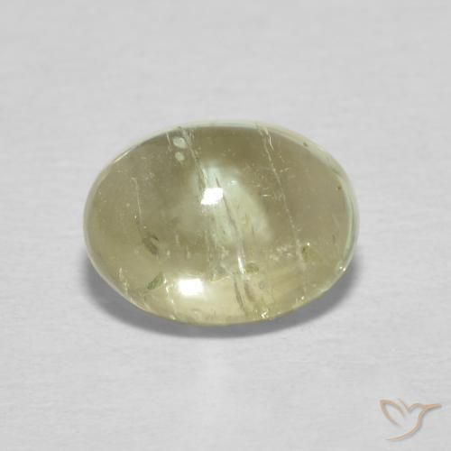 1.37ct 天然 黄みがかったグリーン トルマリン, 楕円形, 透明