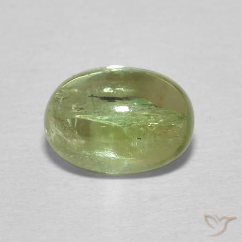 1.55ct 天然 黄みがかったグリーン トルマリン, 楕円形, 透明