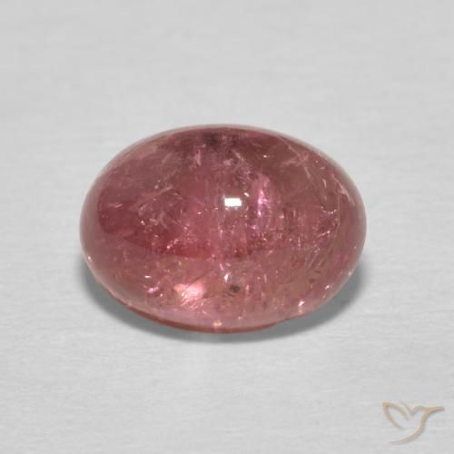 1.64ct 天然 紫がかったチェリーレッド トルマリン, 楕円形, 透明