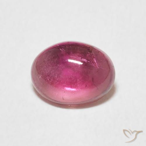 0.75ct 天然 濃いマゼンタ トルマリン, 楕円形, 透明