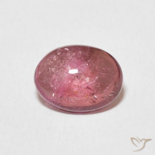 1.40ct 天然 Dark PInk トルマリン, 楕円形, 透明