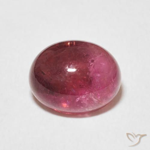 2.42ct 天然 ダークレッド トルマリン, 楕円形, 透明
