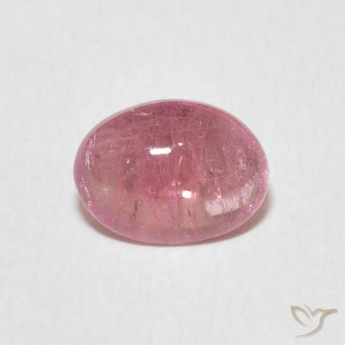 1.23ct 天然 バブルガムピンク トルマリン, 楕円形, 透明