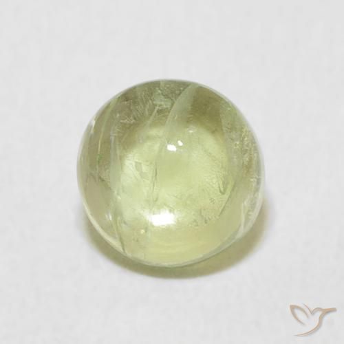 1.08ct 天然 薄いライムグリーン トルマリン, ラウンド, 透明
