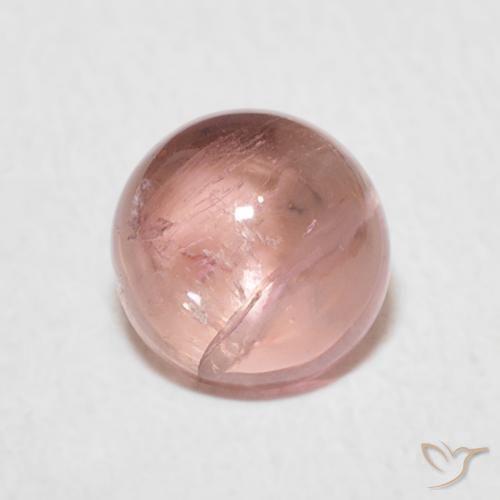 1.17ct 天然 薄いホットピンク トルマリン, ラウンド, 透明