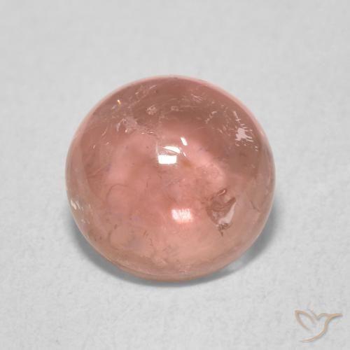 1.32ct 天然 ミディアムピンク トルマリン, ラウンド, 透明