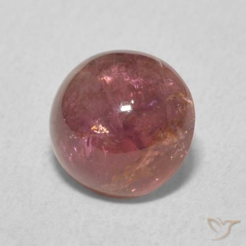 1.63カラットの天然Medium Dark-Pinkトルマリン、ラウンド、透明