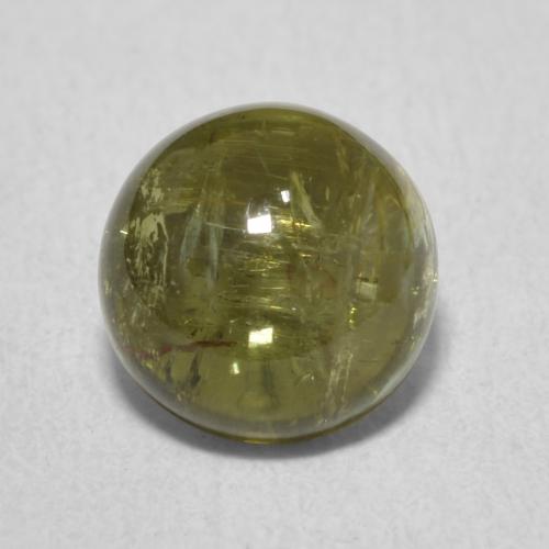1.76ct 天然 黄みがかったグリーン トルマリン, ラウンド, 透明