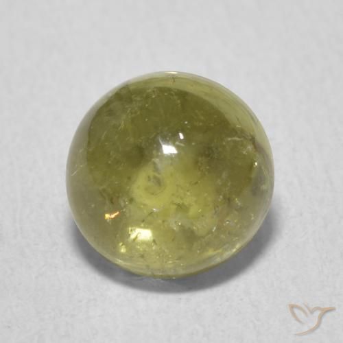 1.89ct 天然 黄みがかったグリーン トルマリン, ラウンド, 透明
