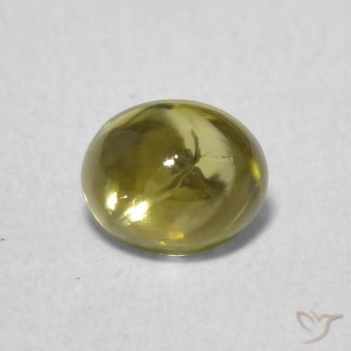 0.75ct 天然 ウォームアーシーグリーン トルマリン, 楕円形, 透明