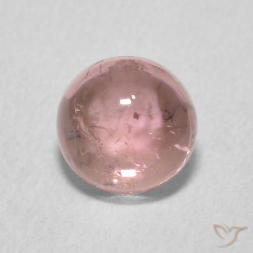 1.03ct 天然 バブルガムピンク トルマリン, ラウンド, 透明