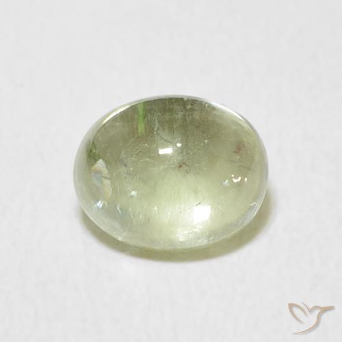 1.64ct 天然 灰色がかった緑 トルマリン, 楕円形, 透明