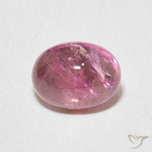 1.52ct 天然 ホットピンク トルマリン, 楕円形, 透明