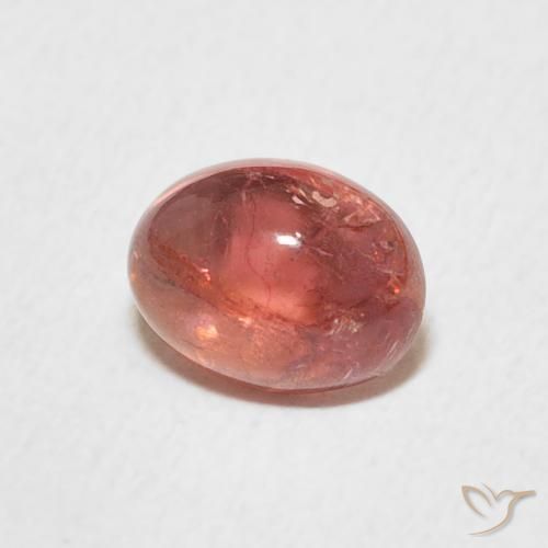 1.25カラットの天然Intense Reddish Pinkトルマリン、楕円形、透明