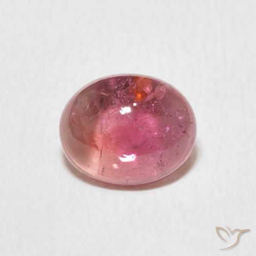1.13ct 天然 Light Merlot Red トルマリン, 楕円形, 透明