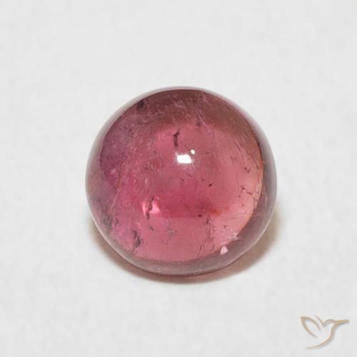 0.91ct 天然 フルーツパンチレッド トルマリン, ラウンド, 透明
