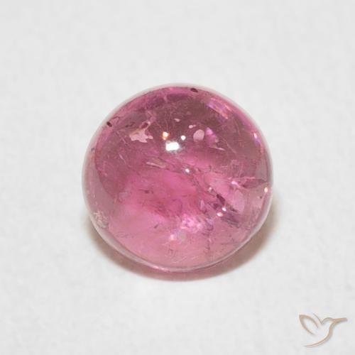 1.01ct 天然 フルーツパンチレッド トルマリン, ラウンド, 透明
